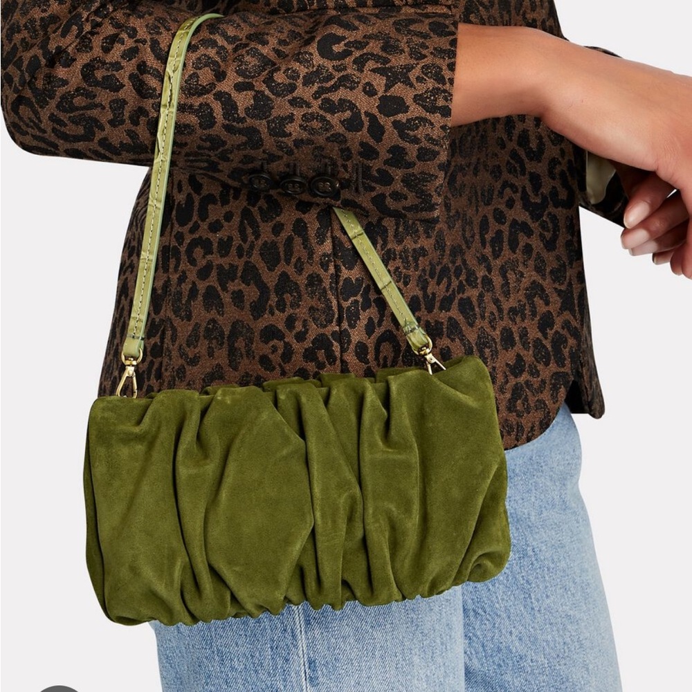 Staud Bean Ruched Shoulder Bag